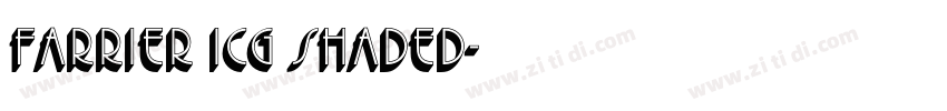 Farrier ICG Shaded字体转换